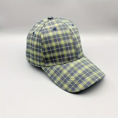Colorful Grid Pattern Baseball Cap Lightweight Sunscreen Dad Hats