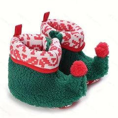 Christmas Theme Cozy Boots for Baby Boys and Girls