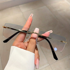 Rimless Sunglasses UV400 Candy Shades for Beach Party