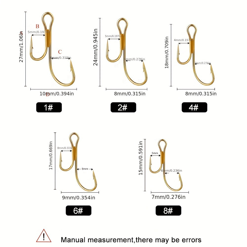 High Carbon Steel Fishing Hooks - Pike Trout Perch Zander