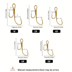 High Carbon Steel Fishing Hooks - Pike Trout Perch Zander