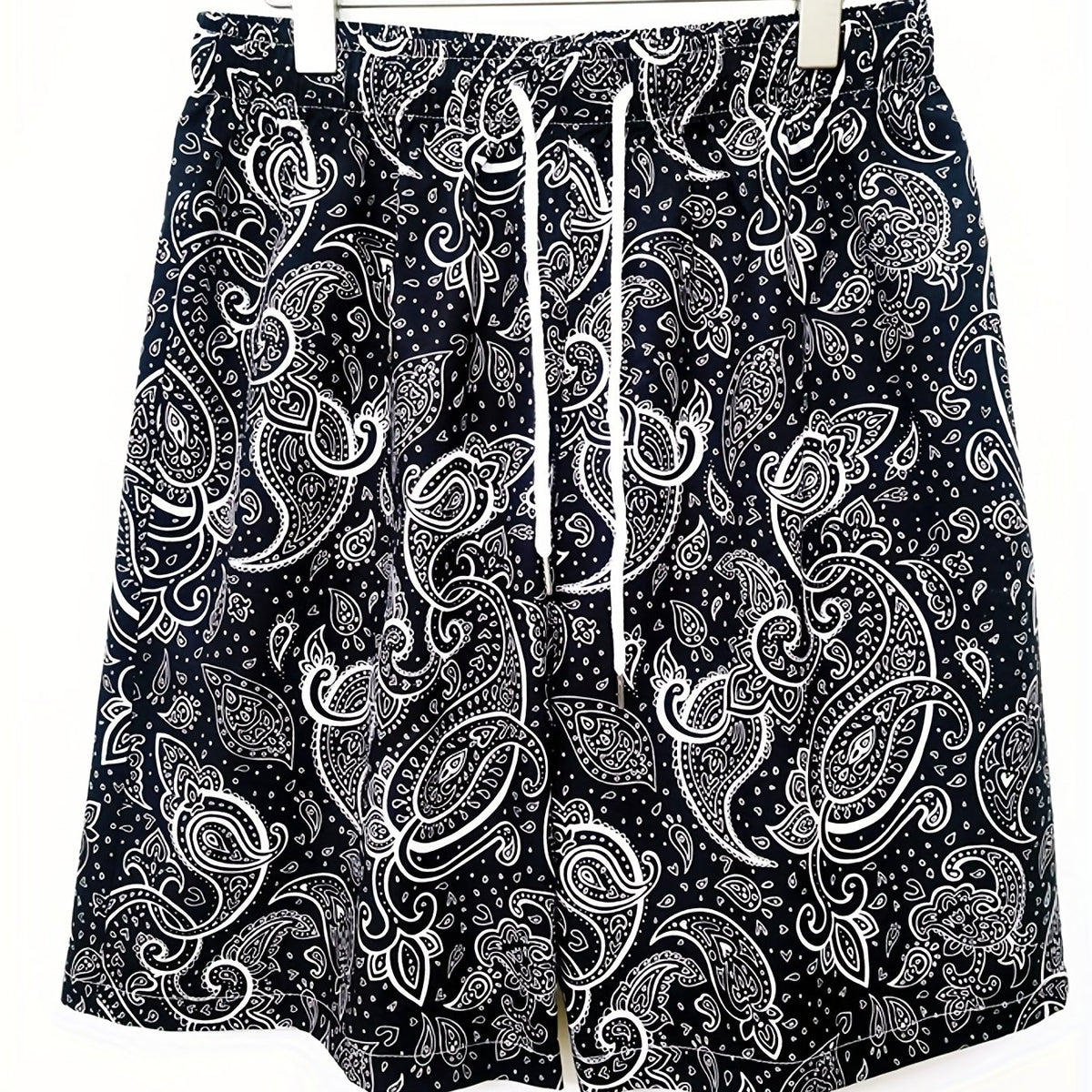 Quick Dry Paisley Floral Print Men's Swim Trunks Board Shorts