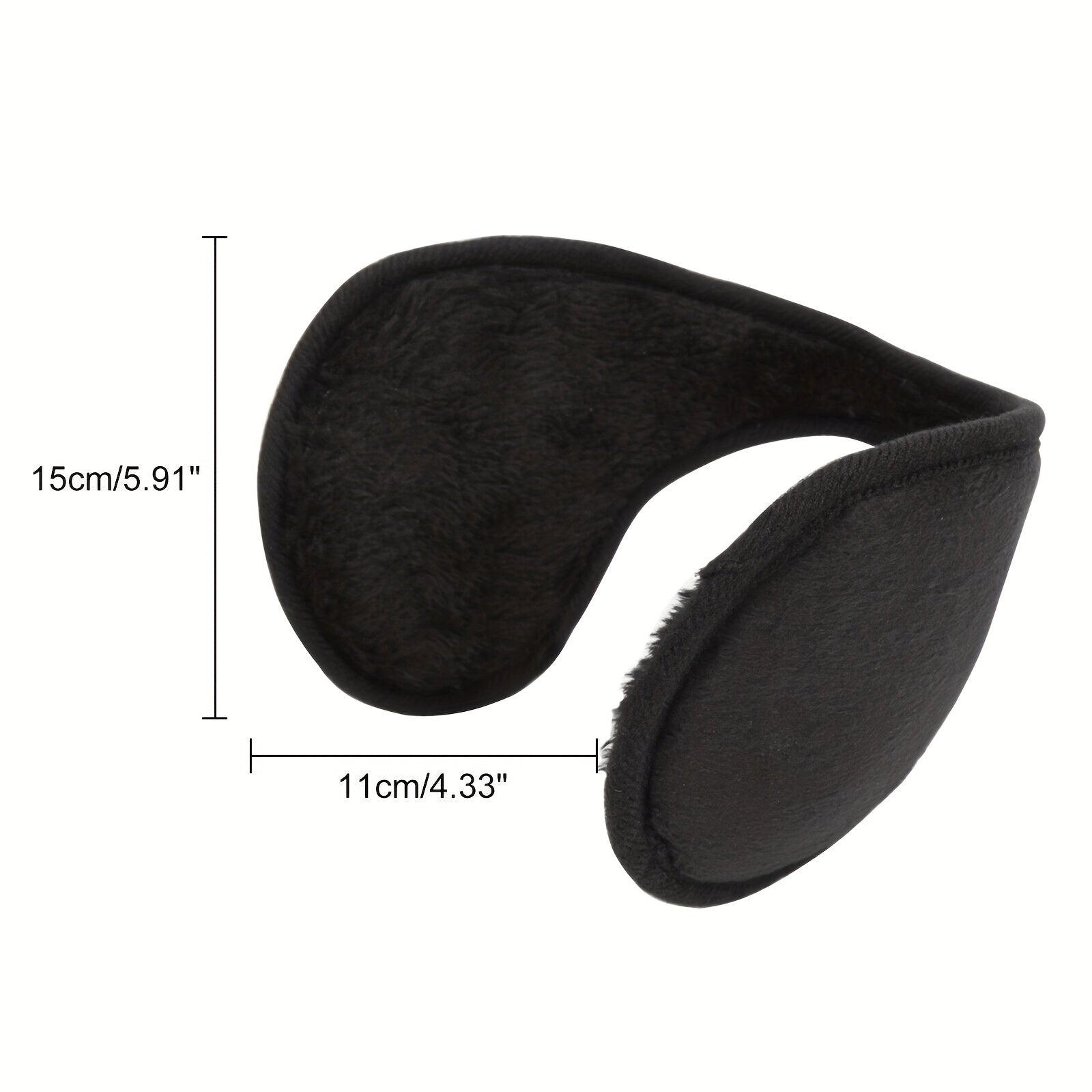 200PCS Winter Windproof Ear Muffs Fleece Ear Warmers Behind The Head Band
