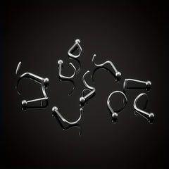 50Pcs Stainless Steel Nose Studs Ring Set Body Piercing Jewelry