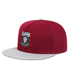 Embroidered English Hip Hop Flat Brimmed Hat