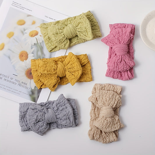 Bow Headbands Soft Hair Accessories For Baby Girls Kids