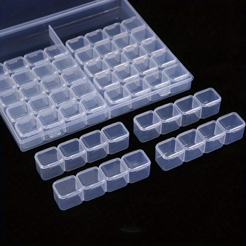 DIY Diamond Painting Storage Box with 56 Grids - Keep Nails and Parts Organized