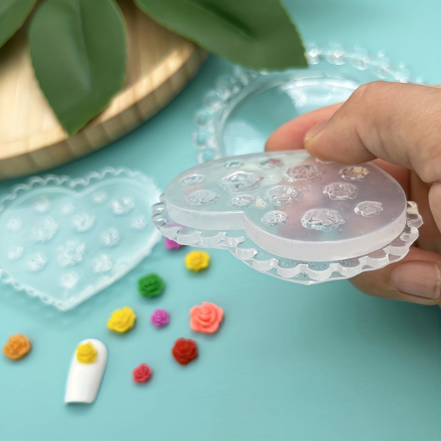 Camellia Flower Silicone Mold for Nail Earring Jewelry