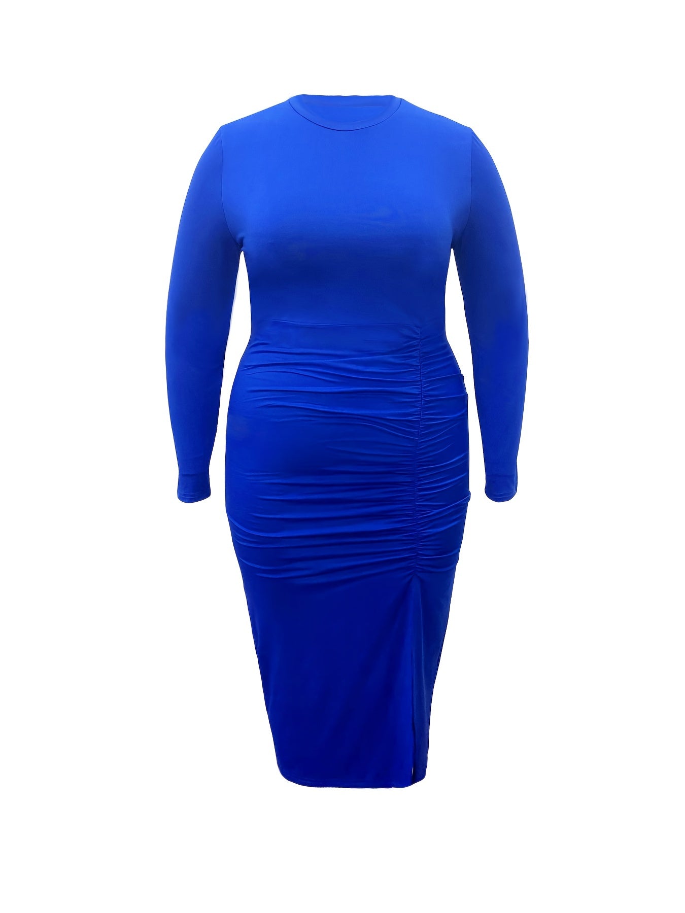  Sexy Dress Solid Long Sleeve High Split Party Dress