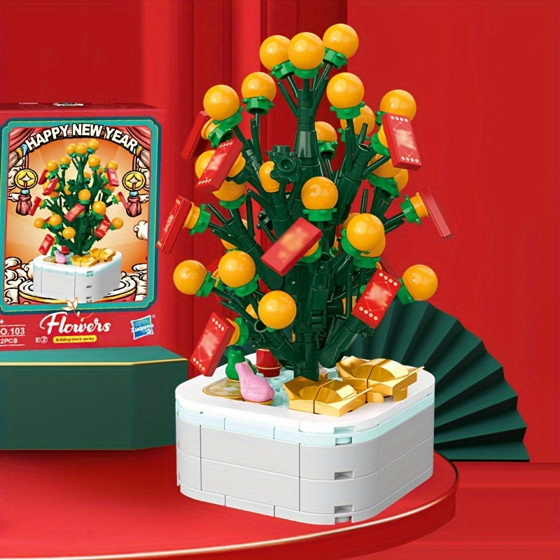 Handcrafted Christmas & Orange Tree Combo Set