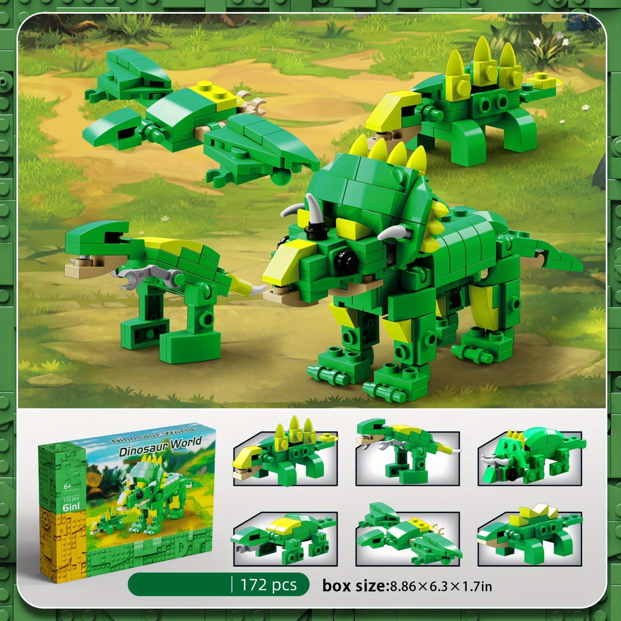 Dinosaur Series Triceratops Pterosaur Tyrannosaurus Model Toy