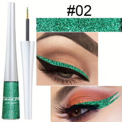 Glitter Liquid Eyeliner Stick Fine Tip Easy Apply Waterproof Eye Makeup Tool