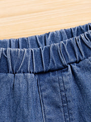 Girls Denim Flare Bell Bottom Pants for All Seasons