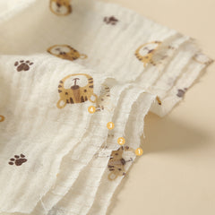 3 Pcs 4-Layer Cotton Gauze Baby Towels Set - Soft Face and Saliva Wipes