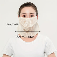 Lace Breathable Mask Thin Sun Protection Neck Mask Outdoor Cycling