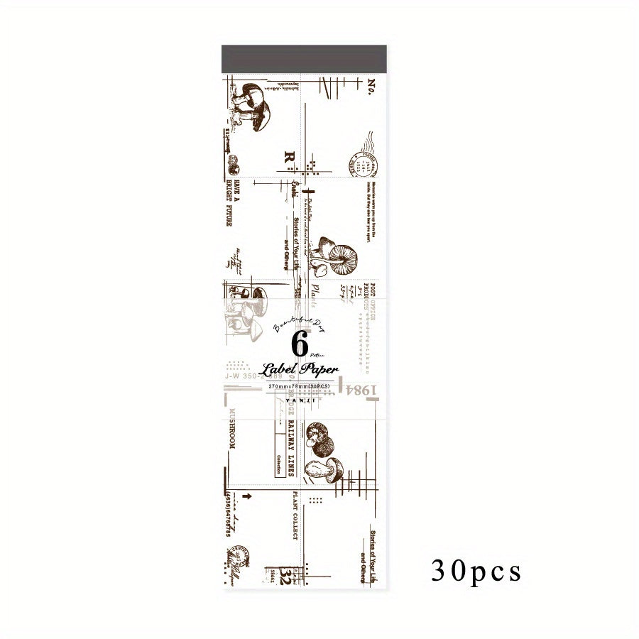 30 Sheets Memo Pad Summer Flower Series DIY Decoration Base Post