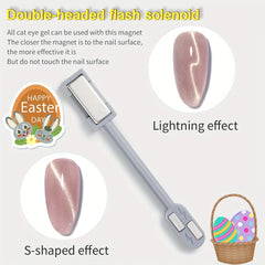 YADADA Nail Magnet Tool Cat Eye Magnet For Nails Dual Ended Magnetic Stick