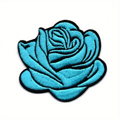 Embroidery Rose Clothing Accessories Flower Patch For Men