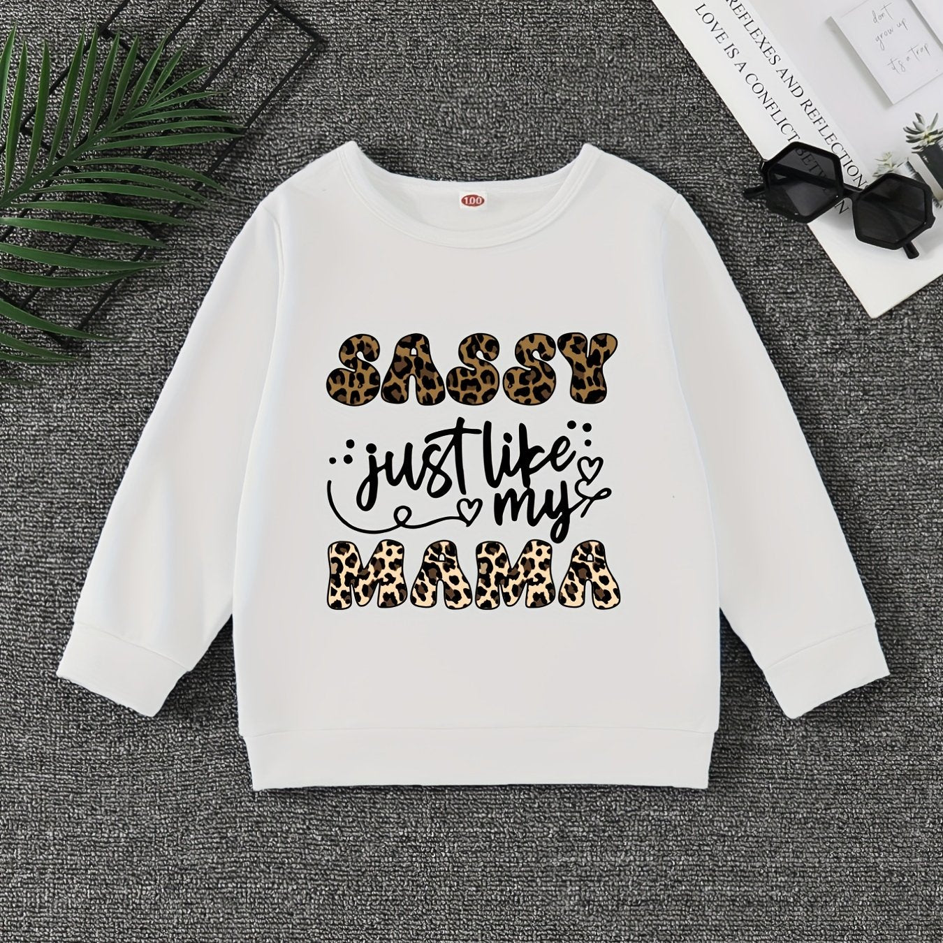 Girls' Sassy Just Like My Mama Graphic Sweatshirt