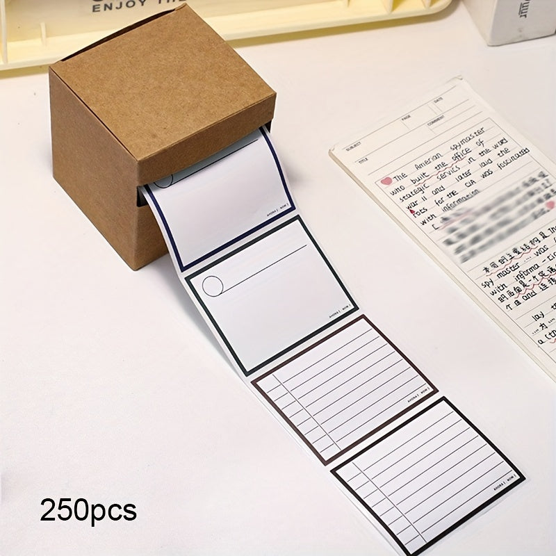 250 Sheets Pull out Sticky Notes Self Stick Sticky Notes Office Supplies