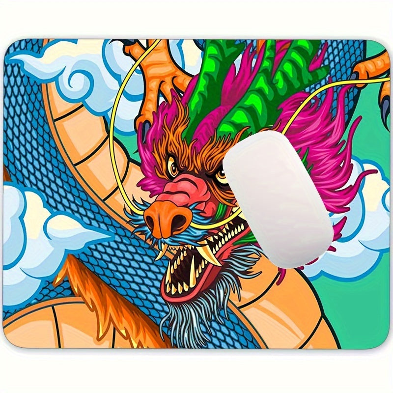 Chinese Dragon Mousepad Non Slip Rubber Base for Computers Laptop