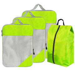 4pcs Travel Packing Cubes Compressible Storage Bags Organizers