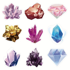 60pcs Crystal Stickers for Water Bottles Laptops Mobile Phones
