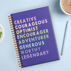 Artistic Butterfly & Animal Notebook 13 97x21 08cm Purple Journal