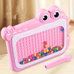 Kids' Crocodile Magnetic Drawing Board Puzzle Chessboard