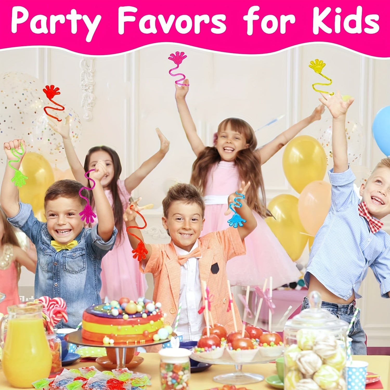 Mini Glitter Sticky Hands Sensory Toys - Party Bag Stuffers