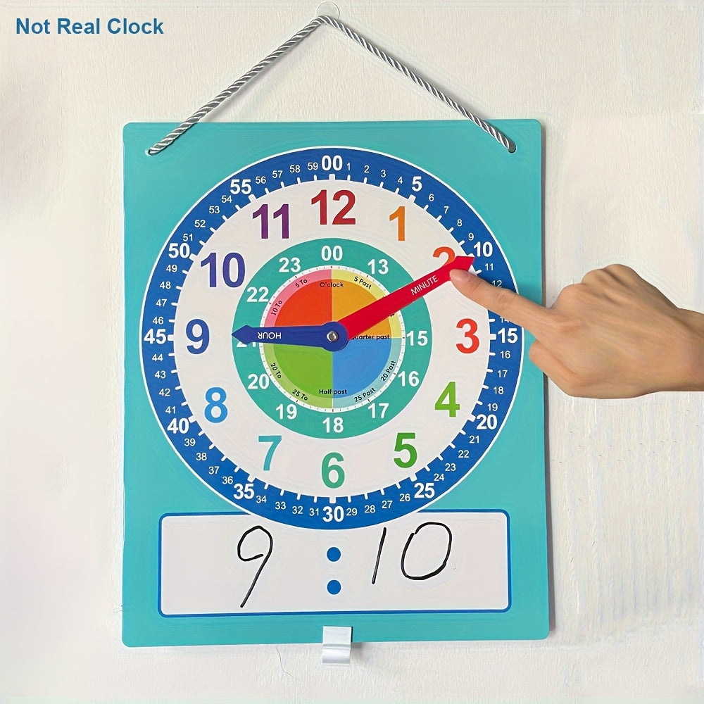 Dry Erase Teaching Clock for Primary School Student Classroom