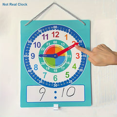 Dry Erase Teaching Clock for Primary School Student Classroom