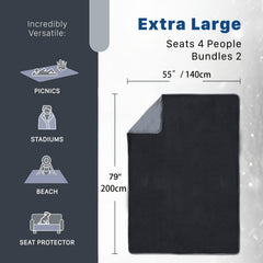 Waterproof Stadium Blanket Weatherproof Windproof Outdoor Blanket