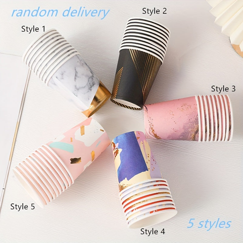 10pcs Disposable Paper Cups For Wedding Birthday