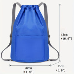 Waterproof Drawstring Backpack for Sports and Gym, Men Women