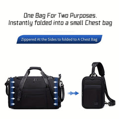 Waterproof Sports Bag with Shoes Compartment - Fitness Duffel