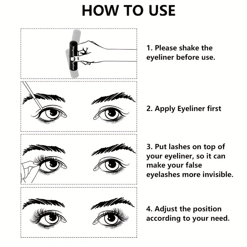 Waterproof Magnetic Eyeliner for Magnetic Eyelashes