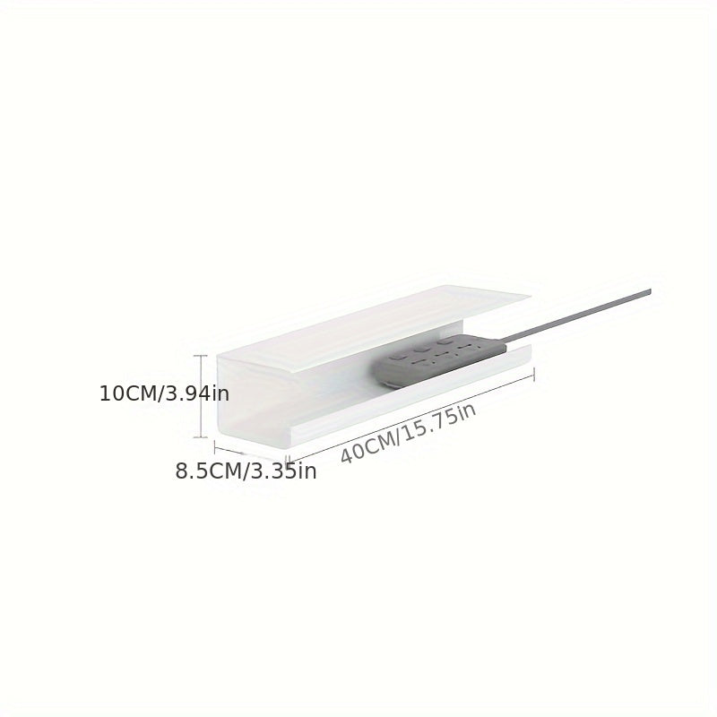 Desk Cable Management Rack Wire Storage Slot No Drilling