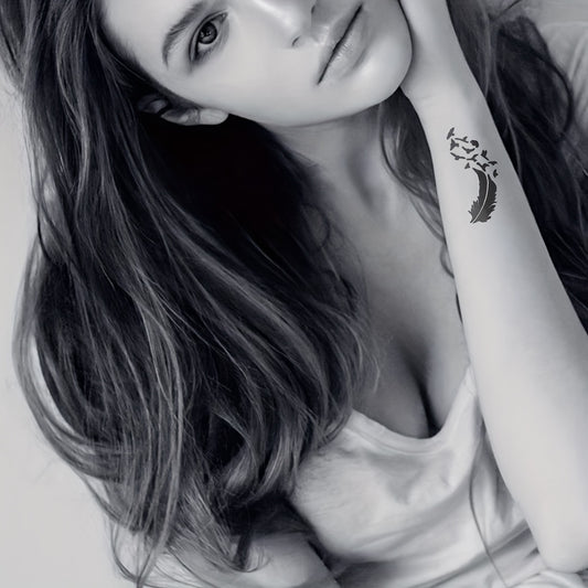 2 Sheets A4 Hollow Tattoo Stencil & 1 Bottle Tattoo Dye Paste