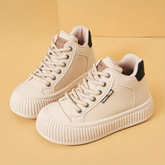 Women's Letter Pattern High Top Board Shoes Outdoor Sneakers