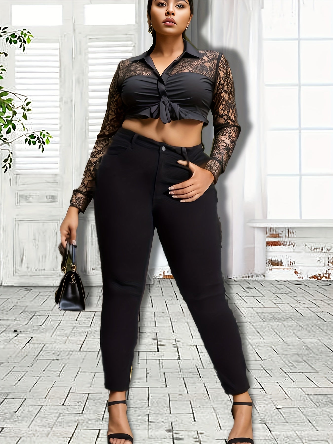 High Rise High Stretch Skinny Jeans for Plus Size Women