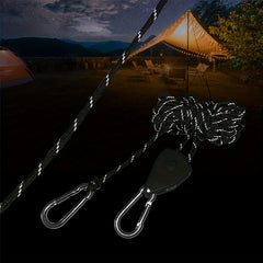 Windproof Rope & Ratchet Tie Down Strap Set