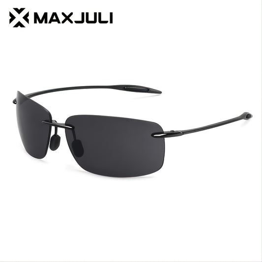 JULI Tr90 Rimless Sports Sunglasses for Men and Women - MJ8009 B