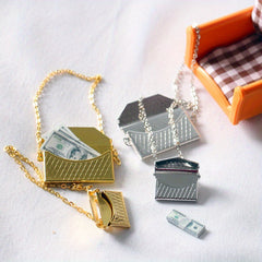 1:12 Dollhouse Mini Metal Bag Decorative Accessory BJD Doll OB11 Small Cloth
