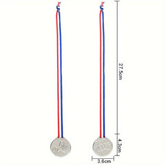 10pc Plastic Winner Award Medals Olympic Style