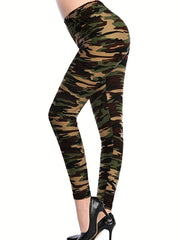 Floral Printed High Waist Leggings for Women