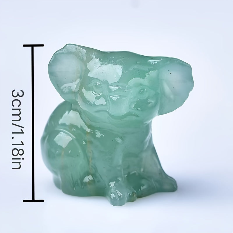 Crystal Carved Koala Stone For Healing Home Decor