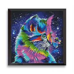 Cat Cross Stitch Embroidery Kit DIY Home Decor