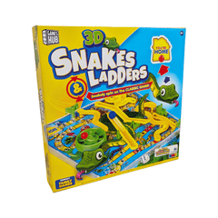 3D Snakes & Ladders Board Game - Fun Family Game