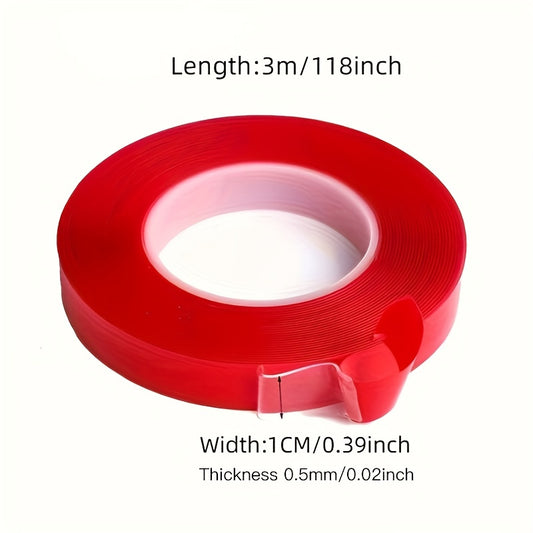 Red Film Acrylic Double sided Tape High Viscosity Non trace Car Tape